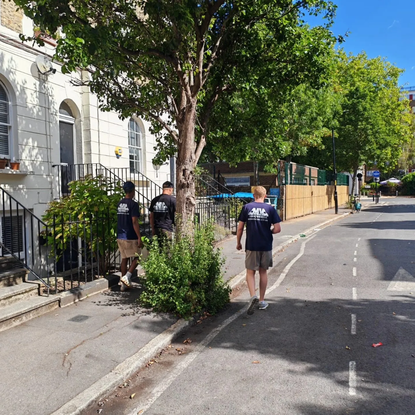 Summer move – Crew heading back to the van – MV Movers