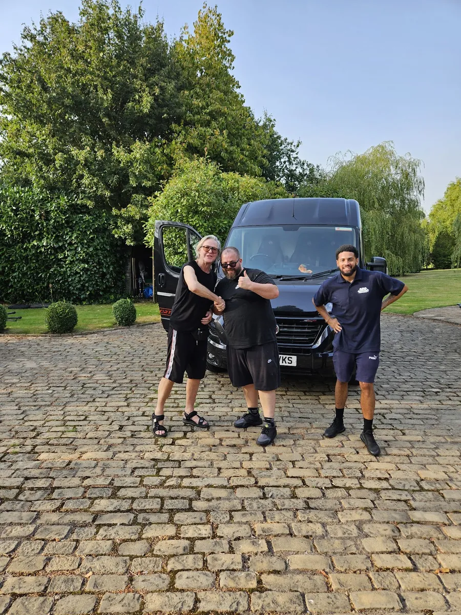 Three of the crew, job done – MV Movers crew Three of the crew, job done – MV Movers crew